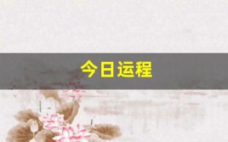 今日运程(属蛇今日运程)