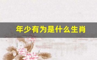 年少有为是什么生肖(年少有为指什么生肖)